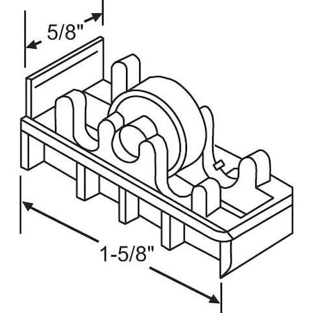 Strybuc Sliding Window Roller Assembly 900-8245A